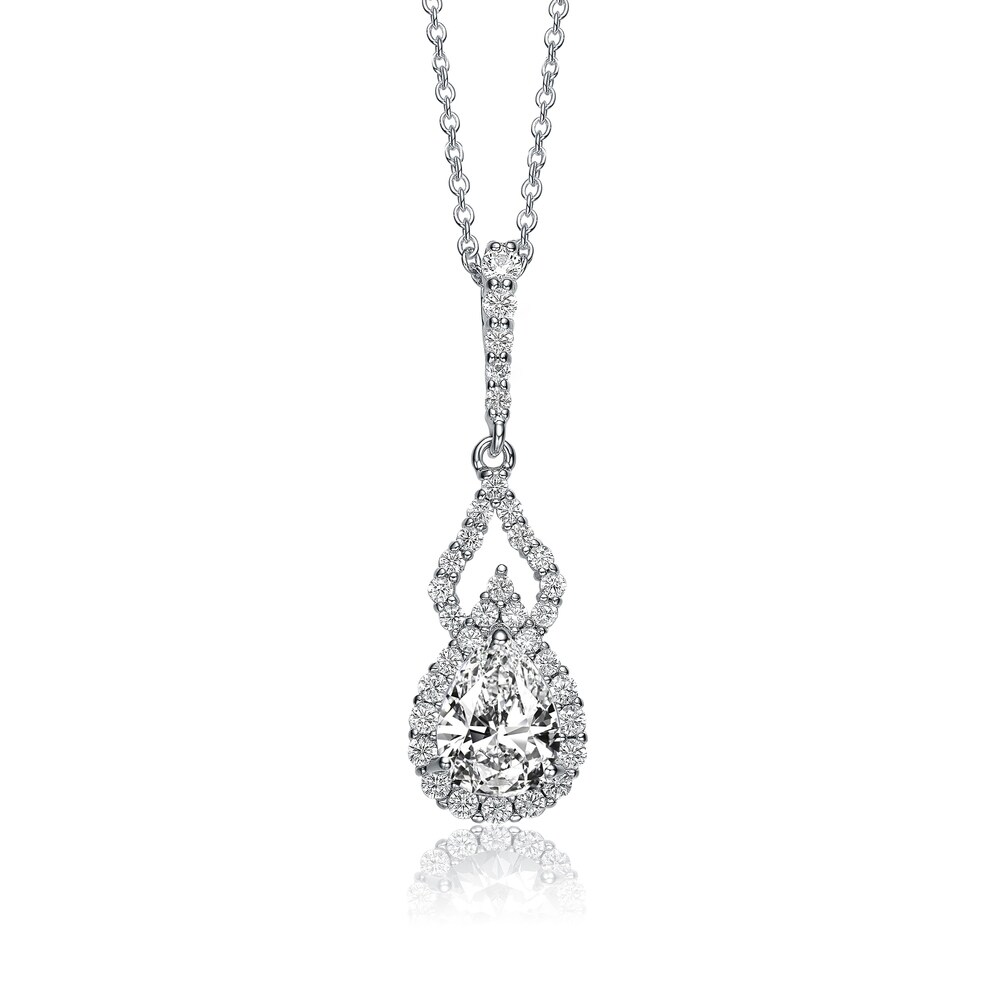 CUBIC ZIRCONIA NECKLACE PHOENIX JAYY 'CLASSIC SUNRAY' RHODIUM PLATED CUBIC ZIRCONIA NECKLACE PHOENIX JAYY 'CLASSIC SUNRAY' RHODIUM PLATED